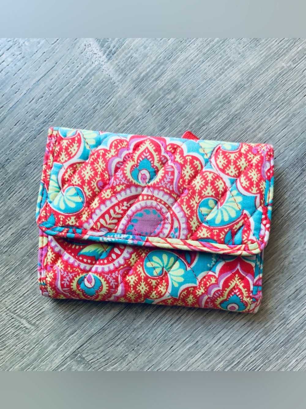 Vera Bradley Paisley Print Wallet OS